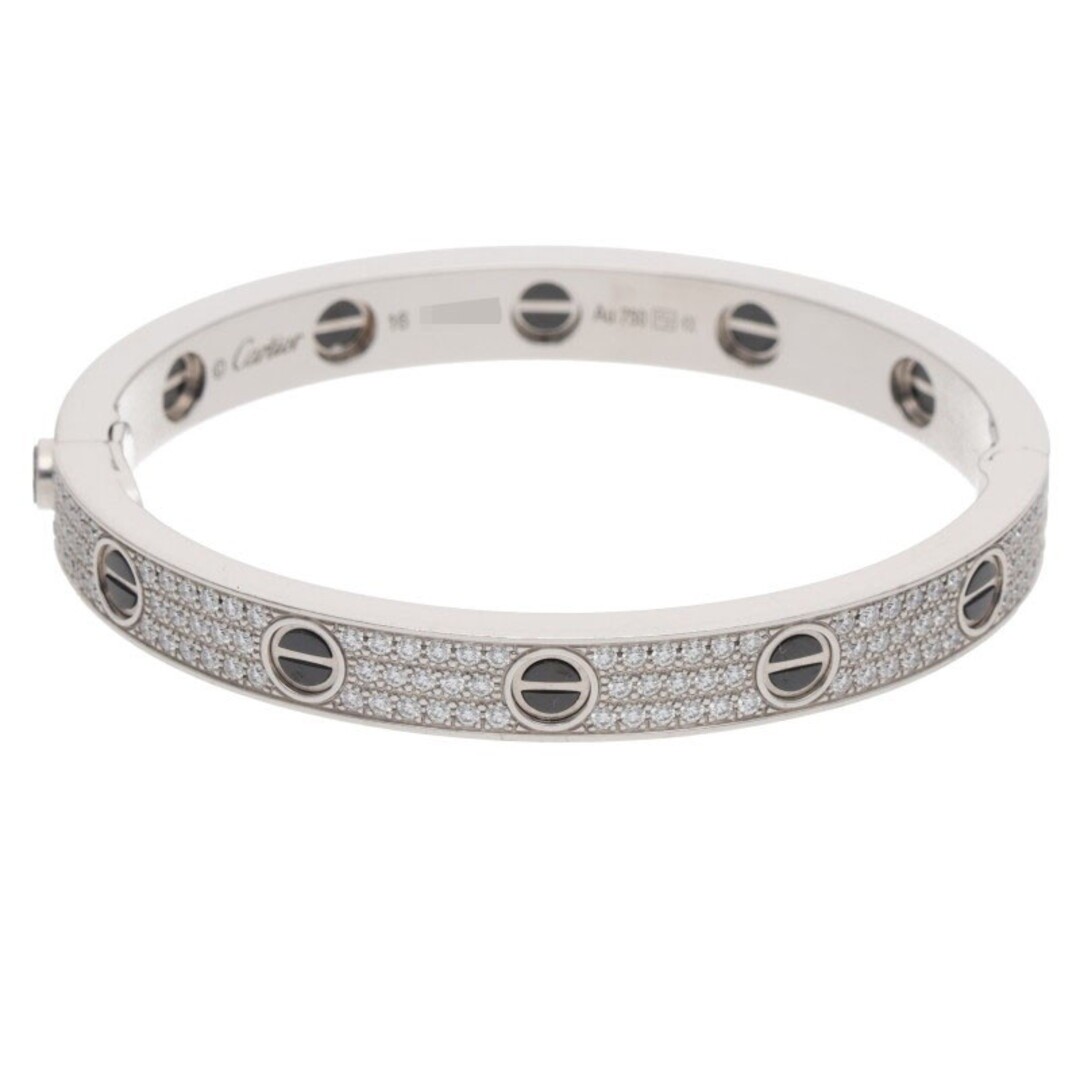 Cartier LOVE BRACELET Breath K18WG Ceramic PAVE Diamond Men's 16 Used 22f6f46ed6 image 3