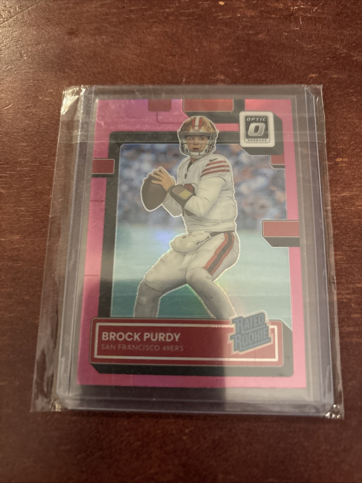 2022 Panini Donruss Optic - Rated Rookie Brock Purdy #277 Pink Prizm (RC)