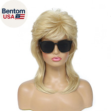 Mullet Wigs for Women,Joe Dirt,Emo Wig,80S 90S Costumes Fancy Party Accessory Co