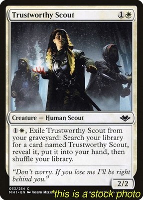 Magic Trustworthy Scout Modern Horizons 33 Near Mint