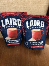 NEW Lot 2 Packs Laird Superfood Superfood Creamer Sweet & Creamy XL Bag 2 LB Ea