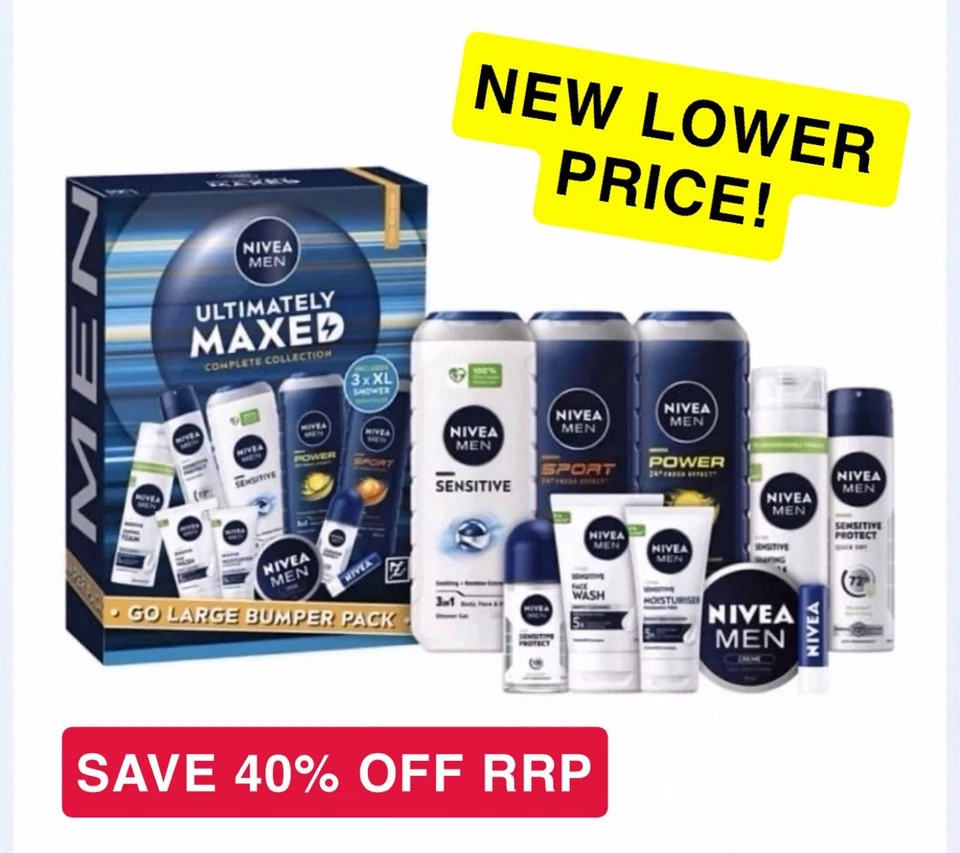 NIVEA MEN | Ultimately MAXED Complete Collection 10-Piece Set ✨| **NEW SEALED**