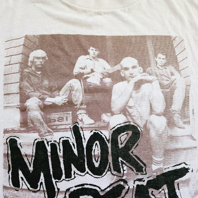 Vintage 80s Minor Threat Punk Band T Shirt Ian MacKaye Fugazi Size