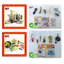 Rare 2005 Re-Ment Mom's Kitchen Secret Spaghetti with Clams or Fried Vegetables