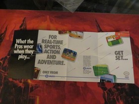 Jaleco NES Promo Insert Nintendo Jaleco (Manual) GOAL! Bases Loaded RoboWarrior