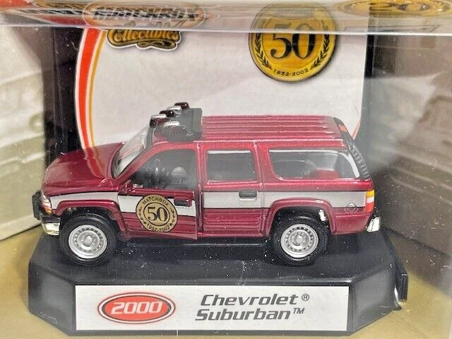 2002 Matchbox Collectibles 50 Years 2000 Chevrolet Suburban Fire NIB, RARE, 1/64 - Image 2 of 2
