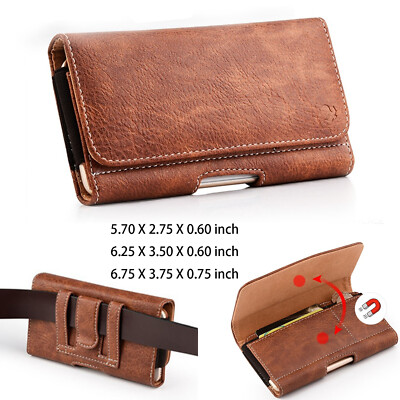 Cell Phone Holster Horizontal with Belt Clip Case Pouch Case Cover For Universal