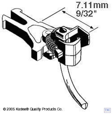 KDE17 Kadee OO/HO Spur 17 NEM362 Europäische Kupplung sehr kurz 7,11 mm (2pr)