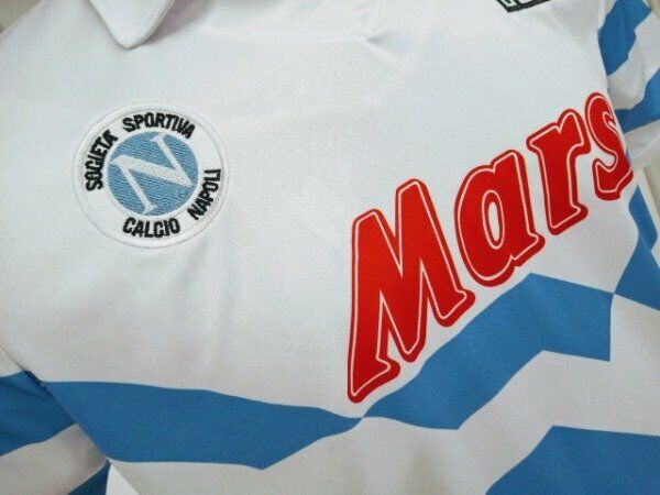 Maradona Napoli Mars Retro Soccer Jersey Shirt 1989/90 White Maradona Napoli Mars Retro Soccer Jersey Shirt 1989/90 White