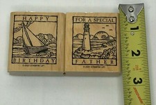 2 Stampin Up 2001 "FOR A SPECIAL FATHER" "Happy Birthday"
