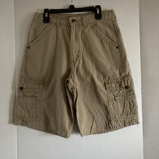 Wrangler Shorts Boys Size 16 regular Khaki Cargo adjustable waist