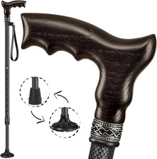 Lightweight Adjustable Carbon Fiber Cane - Stylish Walking Stick for Seniors