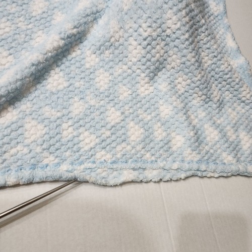 Sam Salem & Son Born Plush Bear Blue White Lovey Security Blanket Large - Picture 2 of 7