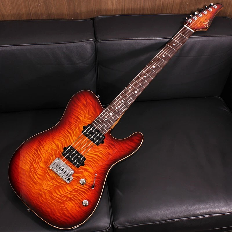Suhr Guitars Modern T Angel Quilt Maple Top Inferno Burst w