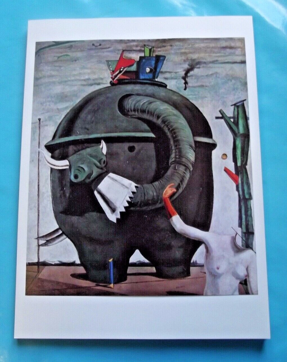 Antique Art Print Poster Artist Surrealist Max Ernst the Elephant Celebes |  eBay