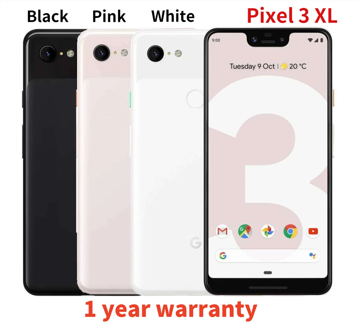 Google Pixel 3 XL 128 GB Unlocked Cell Phones & Smartphones for