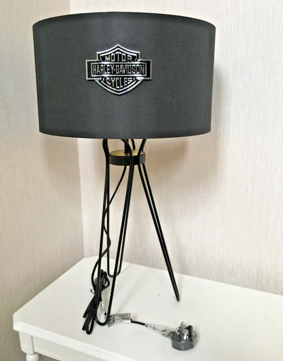 Harley Davidson lamp table light living room lighting motorcycle bike gift
