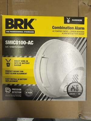 SMICO100-AC First Alert Combination Carbon Monoxide & Smoke Alarm AC Power