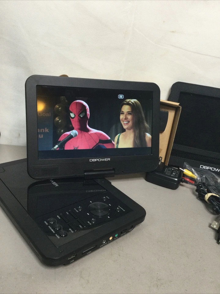 DBPower Model SY-03 10" Portable DVD Player With Remote, Cables And Accessory’s. - Image 2 of 4