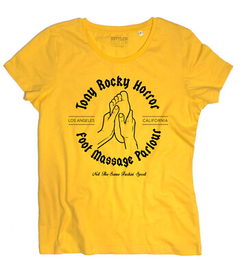 TONY ROCKY HORROR Women's Foot Massage PULP FICTION Inspired T-Shirt T-Shirt