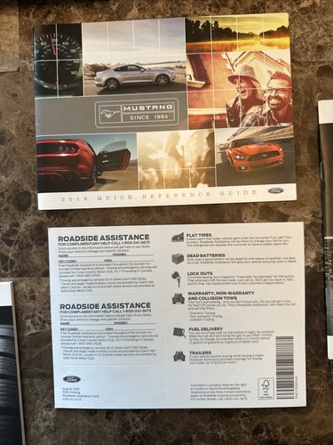 2016 Ford Mustang owners manual & case - Picture 5 of 8