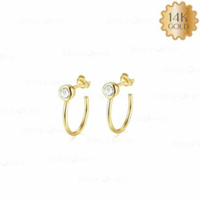 14K Gold 0.20 Ct VS Clarity Natural Diamond Suspender Earrings-Gifts For Mom