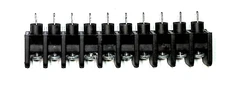 5 ea 10 Position Terminal Block Solder Turret PCB Mount .44" 20A Buchanan SSB7