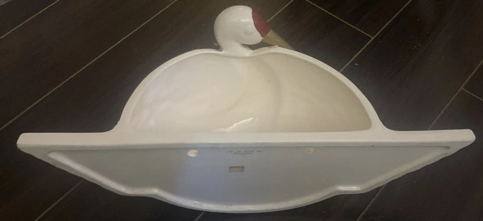 "Bolsillo de pared grúa imperial Fitz and Floyd Art Deco de colección 16,25"" de ancho x 6"" de profundidad x 7"" de alto" Foto 4 de 4