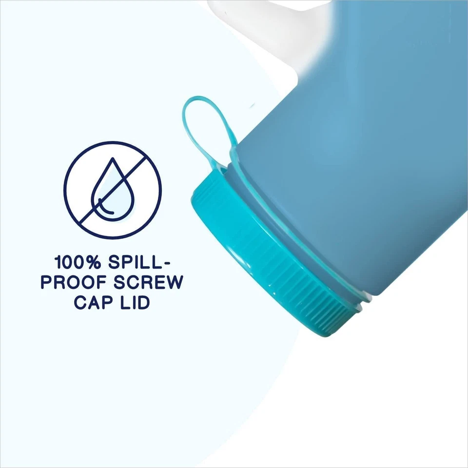 Orinarios portátiles de plástico MedVance 1000 ml para hombre, paquete de 3 Foto 4 de 4