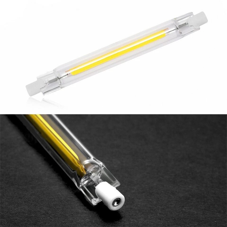 LED Flood Light Bulb R7S 118mm 12W Dimmable Replace Halogen Tube Lamps AC110V EM - Image 2 of 4