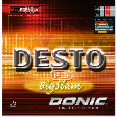 Donic Desto F3 BigSlam Tischtennisbelag / NEU und OVP / zum Sonderpreis