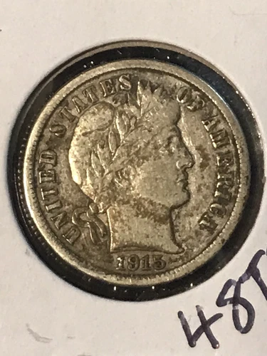 1915-P Barber Dime — photo from the most recent tracked eBay sale