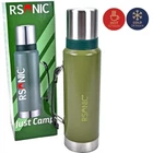 RSonic Stainless Steel Thermos Thermos Water Bottle Double Wall 1.2L Green