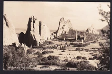 Colorado-CO-Garden of the Gods-Real Photo-Interior Panorama-Sanborn RPPC-Vintage