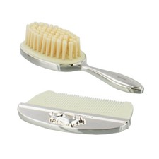 Disney Brush & Comb Silver Gift Set with Winnie the Pooh Designs Gift Boxed