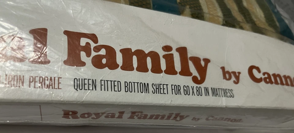 Sábana plana ajustable Cannon Royal Family de colección Timberline Surf verde Queen 60x80 NUEVA Foto 3 de 4