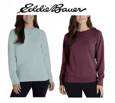 Eddie Bauer Ladies' Crewneck Long Sleeve Sweater. Colors/Sizes, NEW