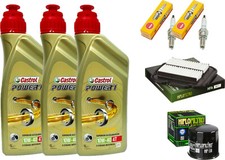 TAGLIANDO SUZUKI DL650 V-STROM 2004 2006 CASTROL 10w40 FILTRO OLIO ARIA CANDELE