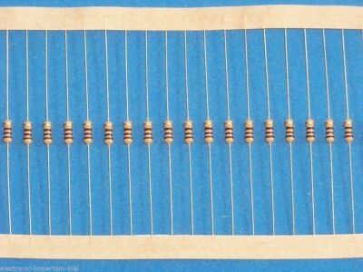 100 Kohleschichtwiderstände 75 Ohm / 0,25 W / 5%