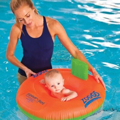 Zoggs Trainer Seat Stage 1 Baby Swimming Inflatable Ring 12-18M Swim New Boxed