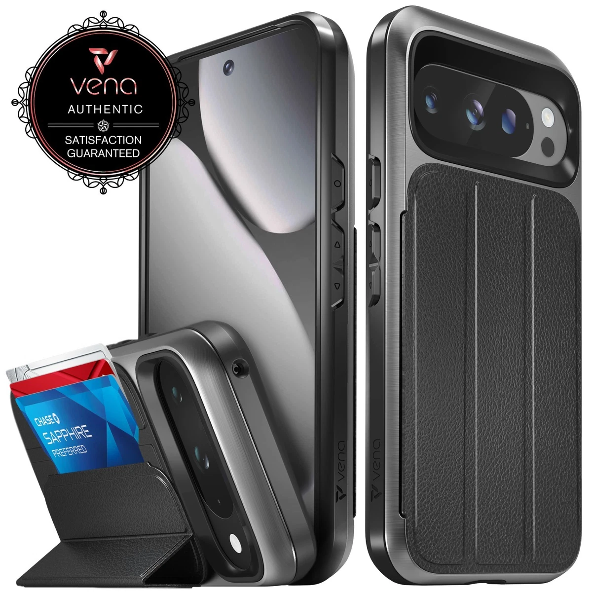 Funda Google Pixel 9 Funda Tipo Billetera Con Tarjetero Magnético
