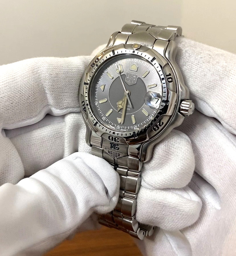 ▶[N MINT] TAG HEUER 6000 Series WH1112-K1 37mm Quartz Men's Watch Gray Dial Date image 3