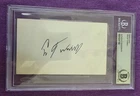 Emlen Tunnell Autographed Signed Index Card 3x5 BAS Beckett Giants Packers