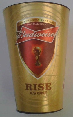 Orig. Becher / Bierbecher  WM Weltmeisterschaft BRASILIEN 2014 - BUDWEISER ! TOP