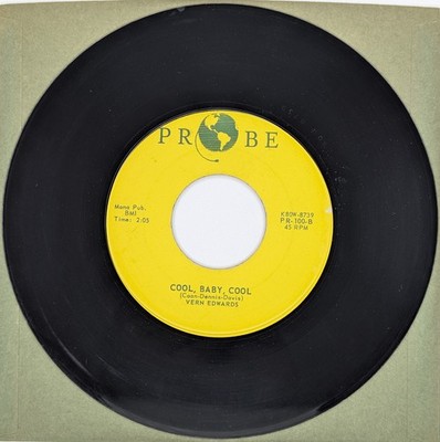 Vern Edwards - Glenda / Cool, Baby PR-100, 1st Indianapolis Pressing, US, 1959