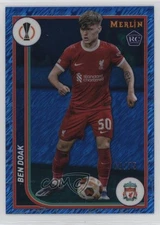 2023 Merlin UEFA Club Competitions Blue Shimmer Refractor /75 Ben Doak Rookie RC