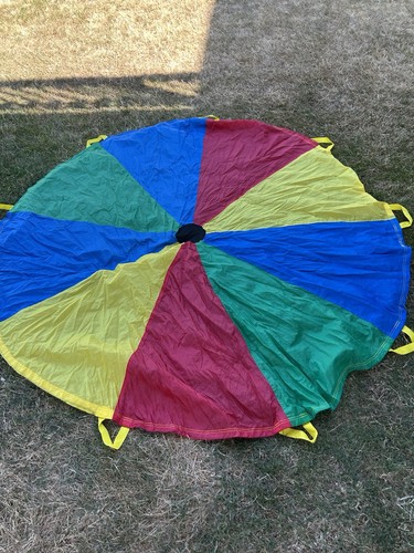 Pacific Play Tents Multicolor PlayChute Kids Parachute Canopy Toy w/ Handles