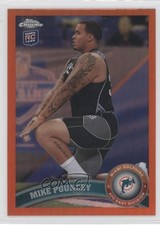 2011 Topps Chrome Retail Orange Refractor Mike Pouncey #66 0a1