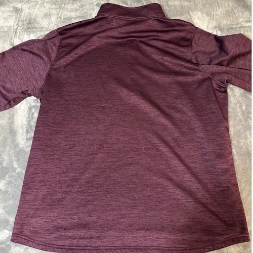 Under Armour ColdGear Borgoña Jaspeado 1/4 Cremallera Pullover Camisa Chaqueta 4XL Foto 3 de 4