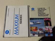 Minolta Maxxum 5000i 35mm SLR film camera instruction manual  guide Excellent